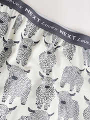 Charcoal Hamish The Highland Cow Short Set Pyjamas - Image 9 of 11
