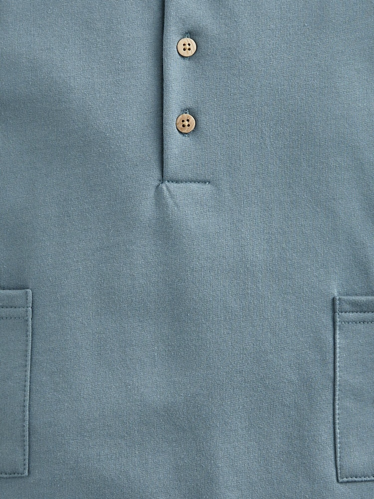 Mamas & Papas Blue Pocket Shortie Romper - Image 3 of 3