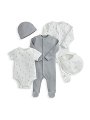 Mamas & Papas Blue Hot Air Balloon 5 Piece Outfit Set - Image 2 of 7