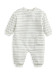 Mamas & Papas Blue Stripe Romper - Image 2 of 3