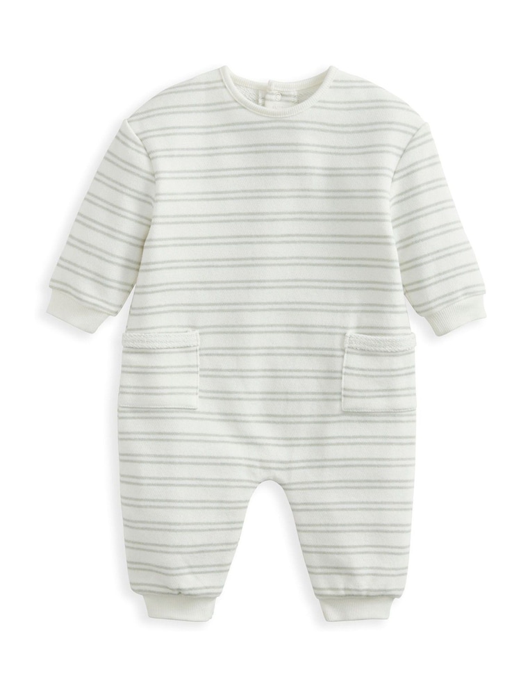 Mamas & Papas Blue Stripe Romper - Image 2 of 3