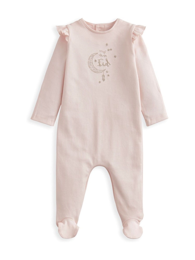 Mamas & Papas Pink My First Eid Sleepsuit - Image 2 of 3