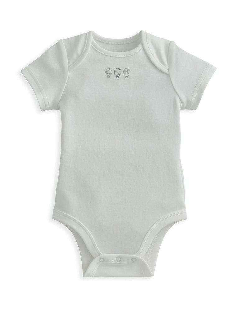 Mamas & Papas Blue Hot Air Balloon Bodysuit Joggers And Jacket Set - Image 3 of 5