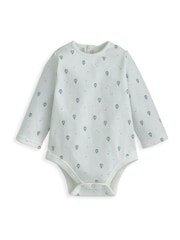 Mamas & Papas Blue Hot Air Balloon Print Bodysuit And Dungaree Set - Image 3 of 4