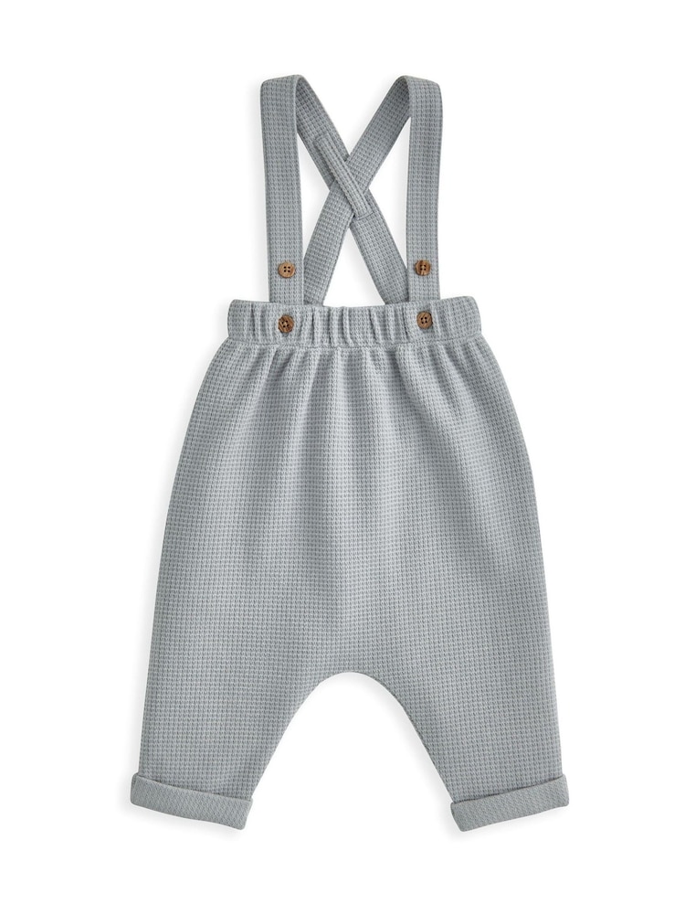 Mamas & Papas Blue Hot Air Balloon Print Bodysuit And Dungaree Set - Image 4 of 4 Mamas & Papas Blue Hot Air Balloon Print Bodysuit And Dungaree Set - Image 4 of 4