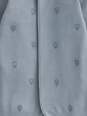 Mamas & Papas Blue Embroidered Balloon 100% Cotton Sleepsuit - Image 3 of 3