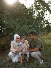 Mamas & Papas Cream Linen Waistcoat Mock Romper - Image 3 of 7