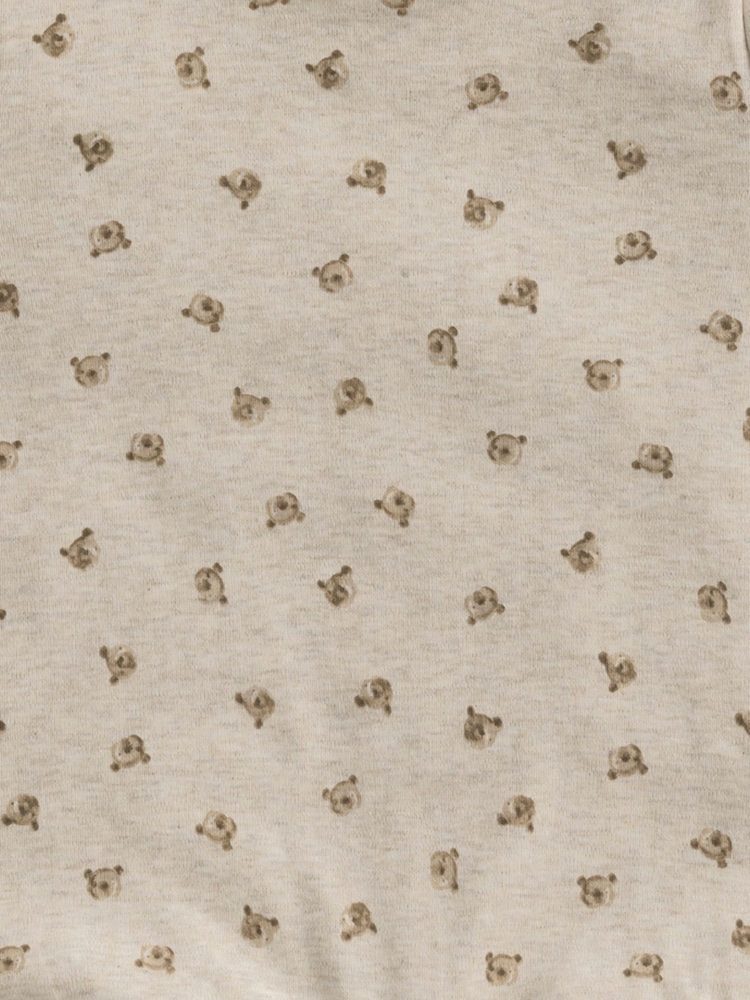 Mamas & Papas Bear Print Shorts Brown Romper - Imagen 3 de 3
