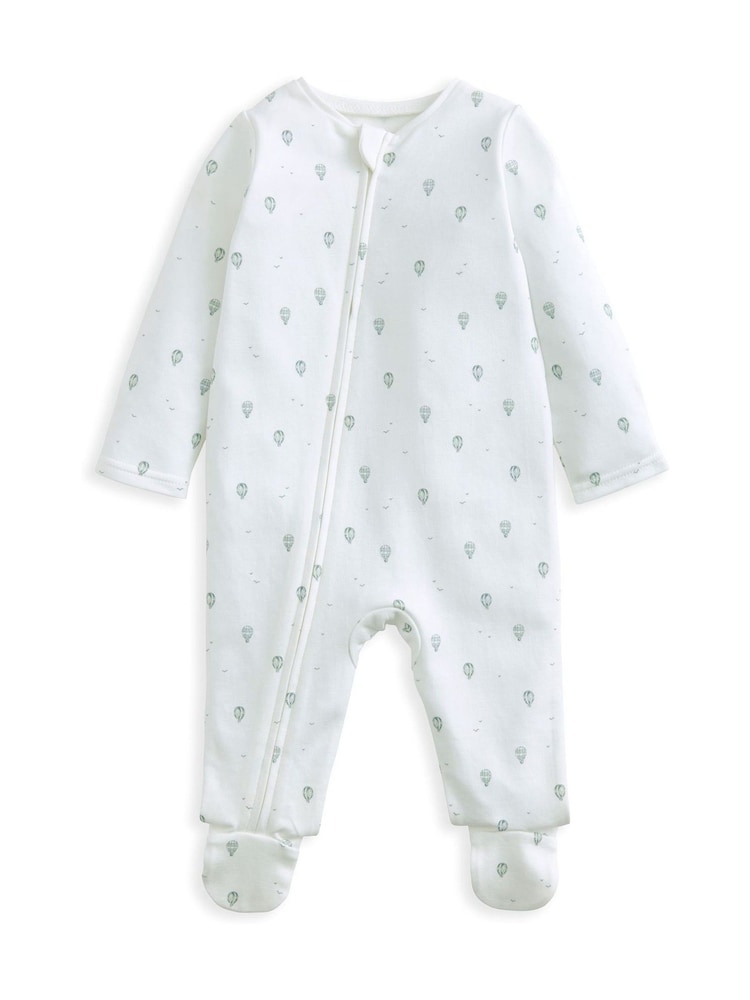 Mamas & Papas Hot Air Balloon White Sleepsuit - Image 2 of 3