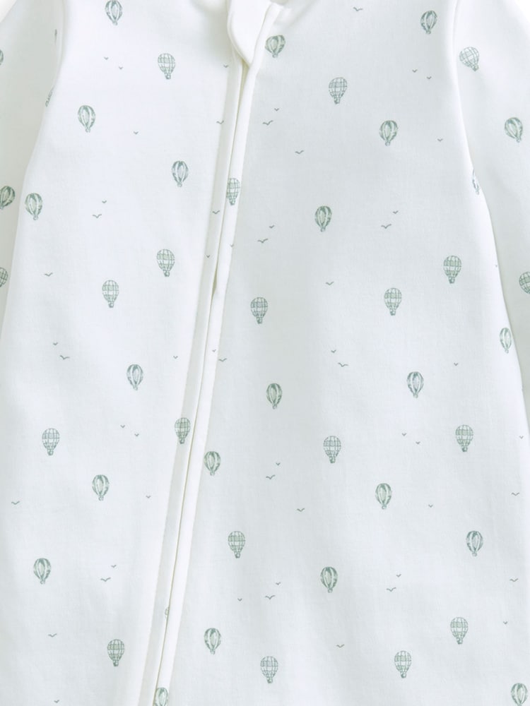 Mamas & Papas Hot Air Balloon White Sleepsuit - Image 3 of 3