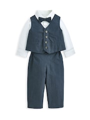 Mamas & Papas Blue 4 Piece Suit Set - Image 2 of 7