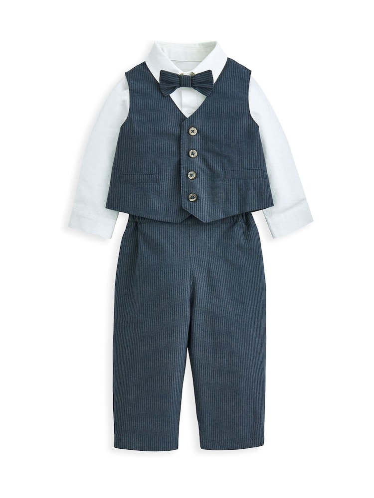 Mamas & Papas Blue 4 Piece Suit Set - Image 2 of 7