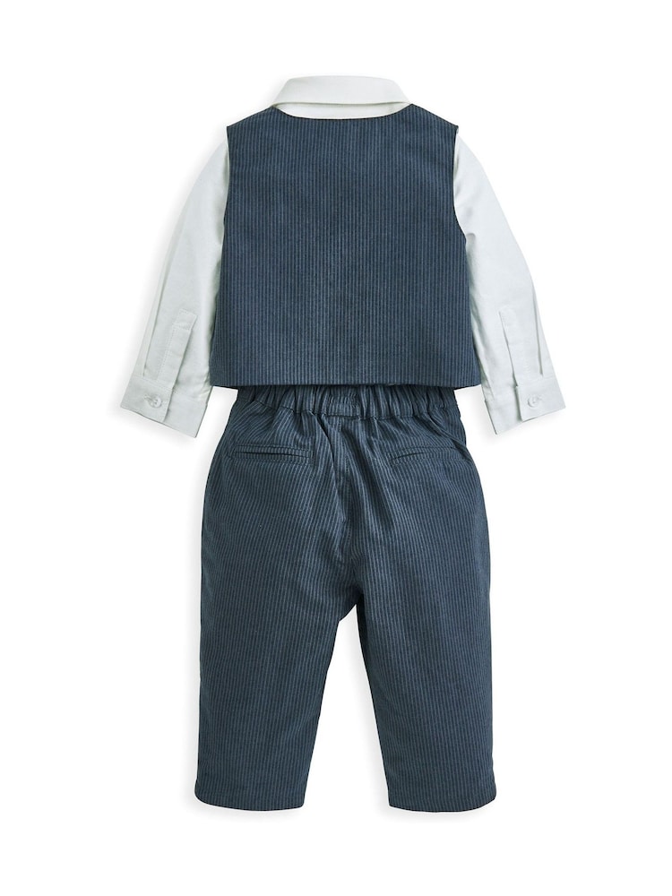 Mamas & Papas Blue 4 Piece Suit Set - Image 3 of 7