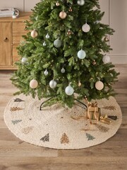Natural Christmas Skandi Tree Jute Tree Mat - Image 1 of 5