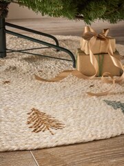 Natural Christmas Skandi Tree Jute Tree Mat - Image 2 of 5