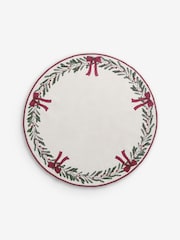 Natural Christmas Bow Garland Tree Mat - Image 3 of 3