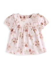Mamas & Papas Pink Floral Print T-Shirt And Leggings Set - Image 3 of 4