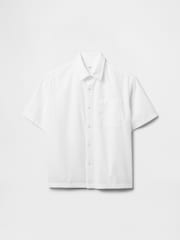 Gap White Linen-Cotton Relaxed Shirt (4-13yrs) - Image 4 of 5