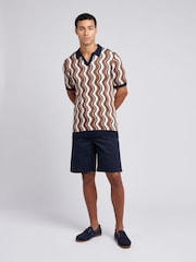 US Polo Assn. Мужская рубашка поло с волнообразным трикотажным воротником - Image 3 of 7