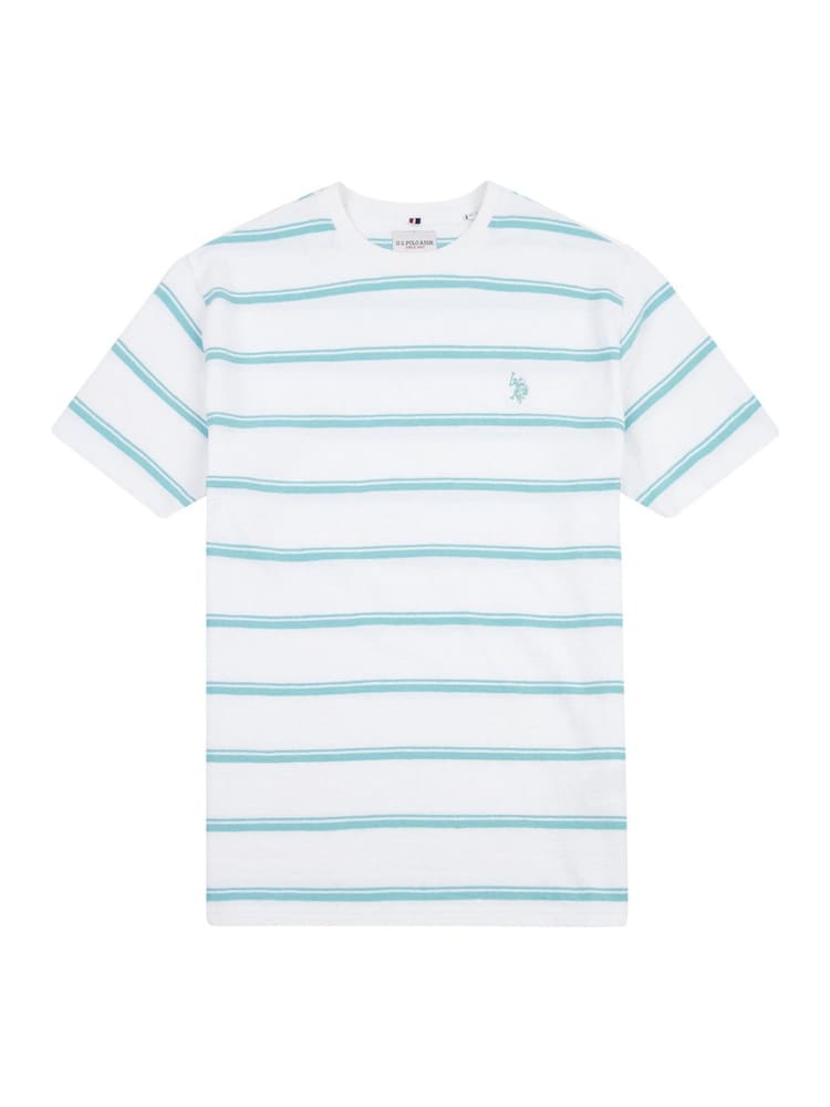U.S. Polo Assn – Herren-T-Shirt aus Frottee mit Streifen aus 100 % Baumwolle - Bild 1 von 3