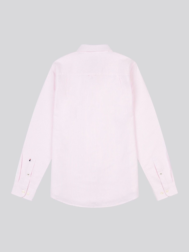 Pink - U.S. Polo Assn. Mens Oxford Stripe 100% Cotton Shirt - Bild 2 von 3 Pink - U.S. Polo Assn. Mens Oxford Stripe 100% Cotton Shirt - Bild 2 von 3