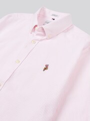 U.S. Polo Assn. Pink Mens Oxford Stripe 100% Cotton Shirt - Image 9 of 9