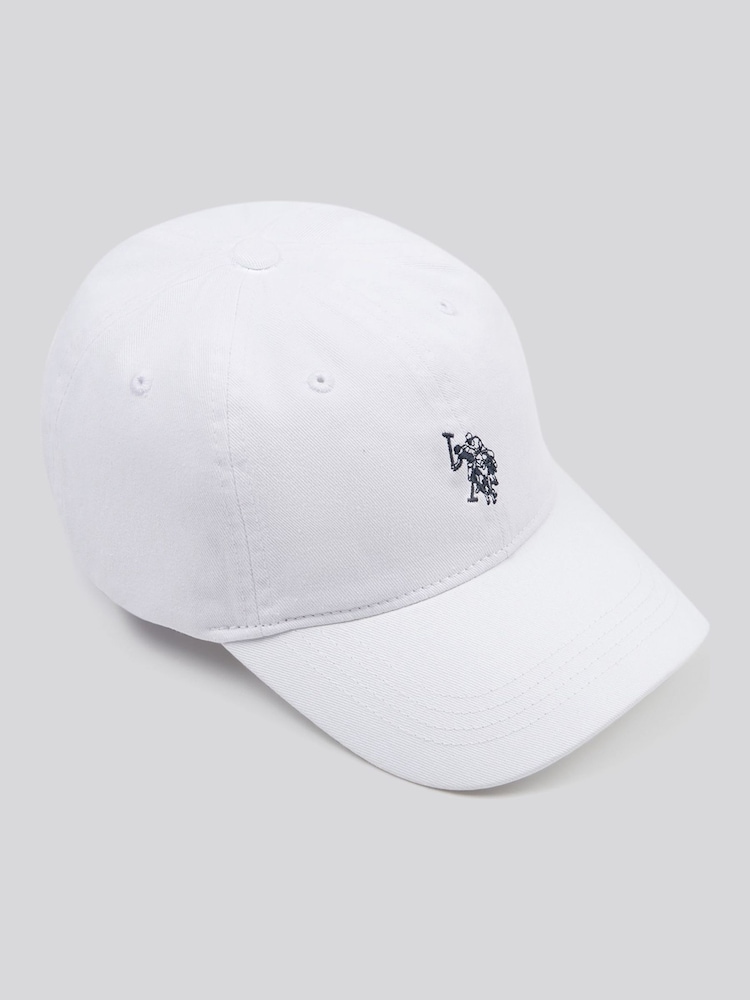 Weiß - U.S. Polo Assn. Mens Washed Casual 100% Cotton Cap - Bild 1 von 4
