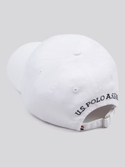 Weiß - U.S. Polo Assn. Mens Washed Casual 100% Cotton Cap - Bild 2 von 4