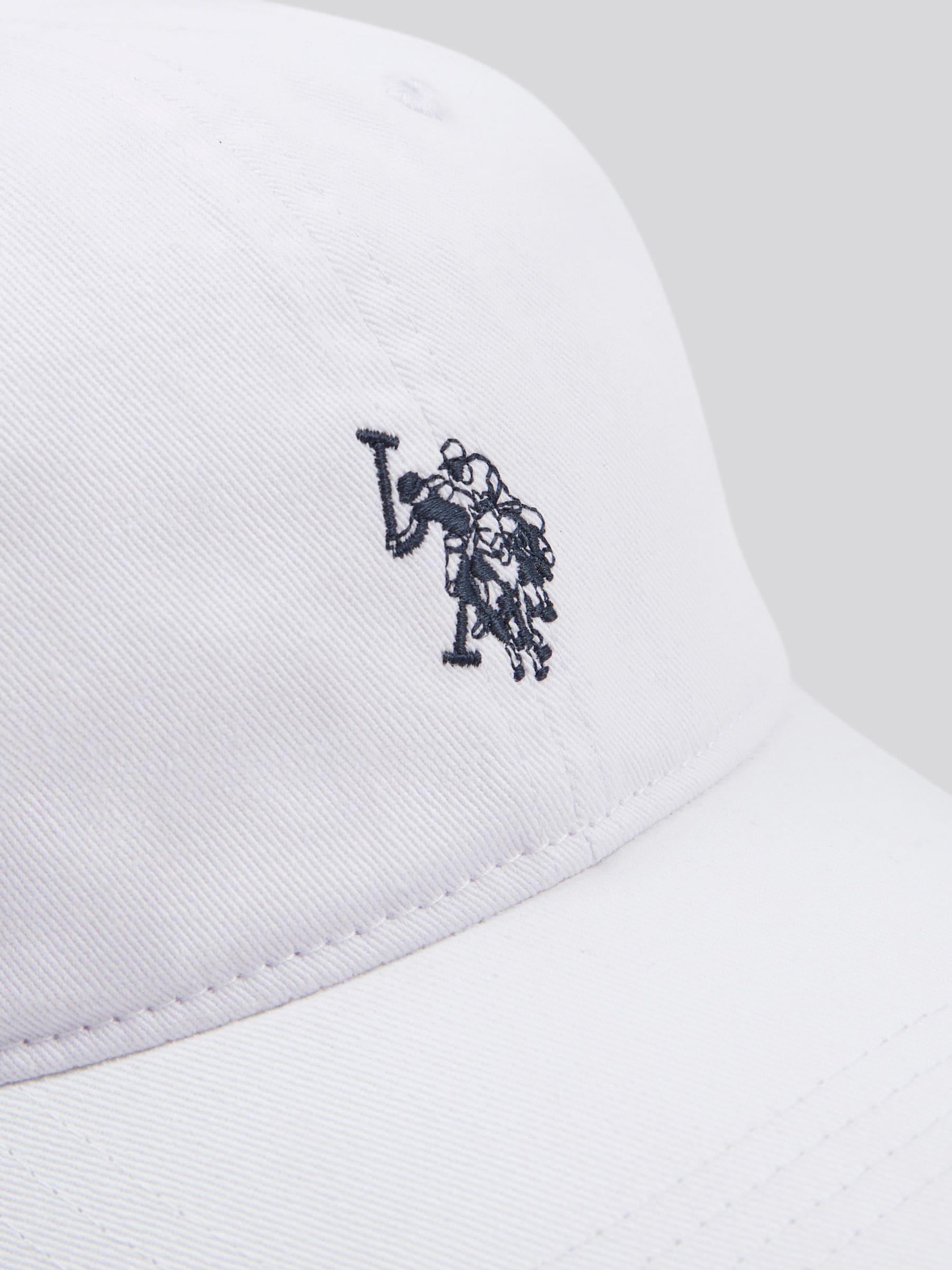 Buy U.S. Polo Assn. White Mens Washed Casual 100% Cotton Cap from