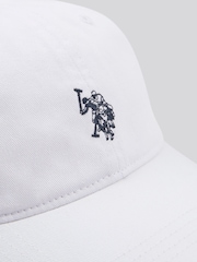 U.S. Polo Assn. White Mens Washed Casual 100% Cotton Cap - Image 5 of 6