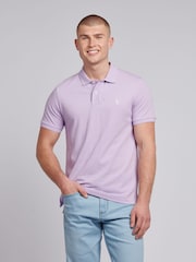 U.S. Polo Assn. Mens Pique 100% Cotton Polo Shirt - صورة 1 من 7