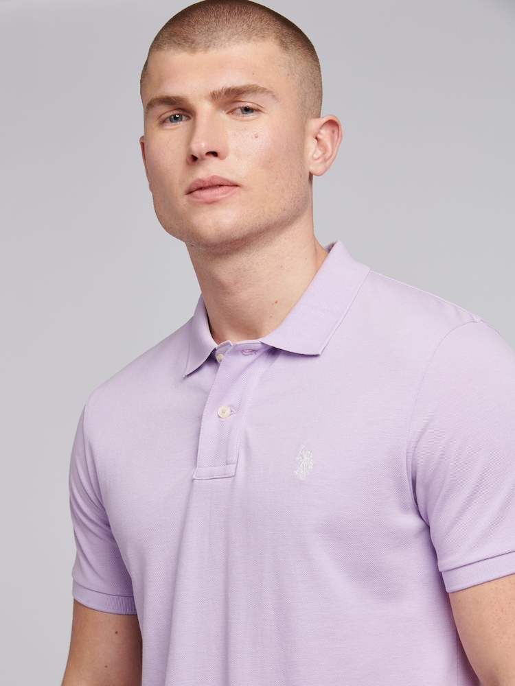 U.S. Polo Assn. Mens Pique 100% Cotton Polo Shirt - صورة 2 من 7