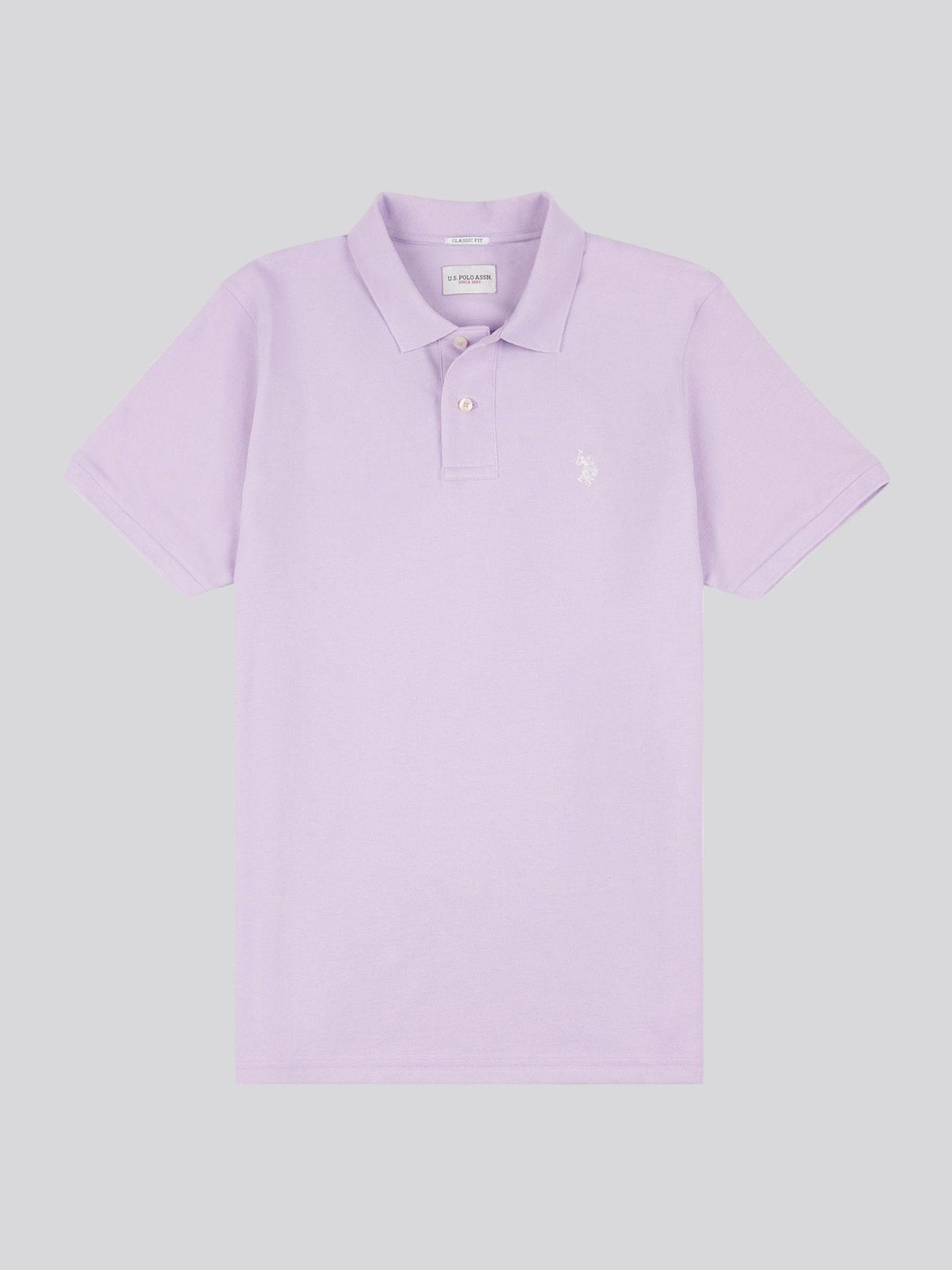 Comprar Roxo claro - U.S. Polo Assn. Polo piqué de corte normal