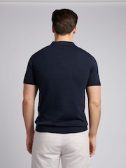 أزرق سماوي - من U.S. Polo Assn. قميص بولو بياقة صغيرة من قطن ممشط 100% للرجال - صورة 3 من 6