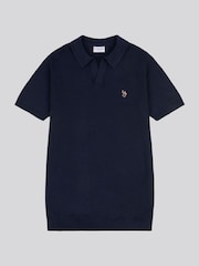 أزرق سماوي - من U.S. Polo Assn. قميص بولو بياقة صغيرة من قطن ممشط 100% للرجال - صورة 5 من 6