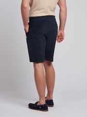 U.S. Polo Assn. Blue Mens Terry Drawstring 100% Cotton Shorts - Image 4 of 7