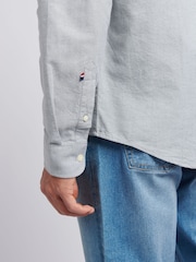 U.S. Polo Assn. Green Mens Peached 100% Cotton Oxford Shirt - Image 5 of 5