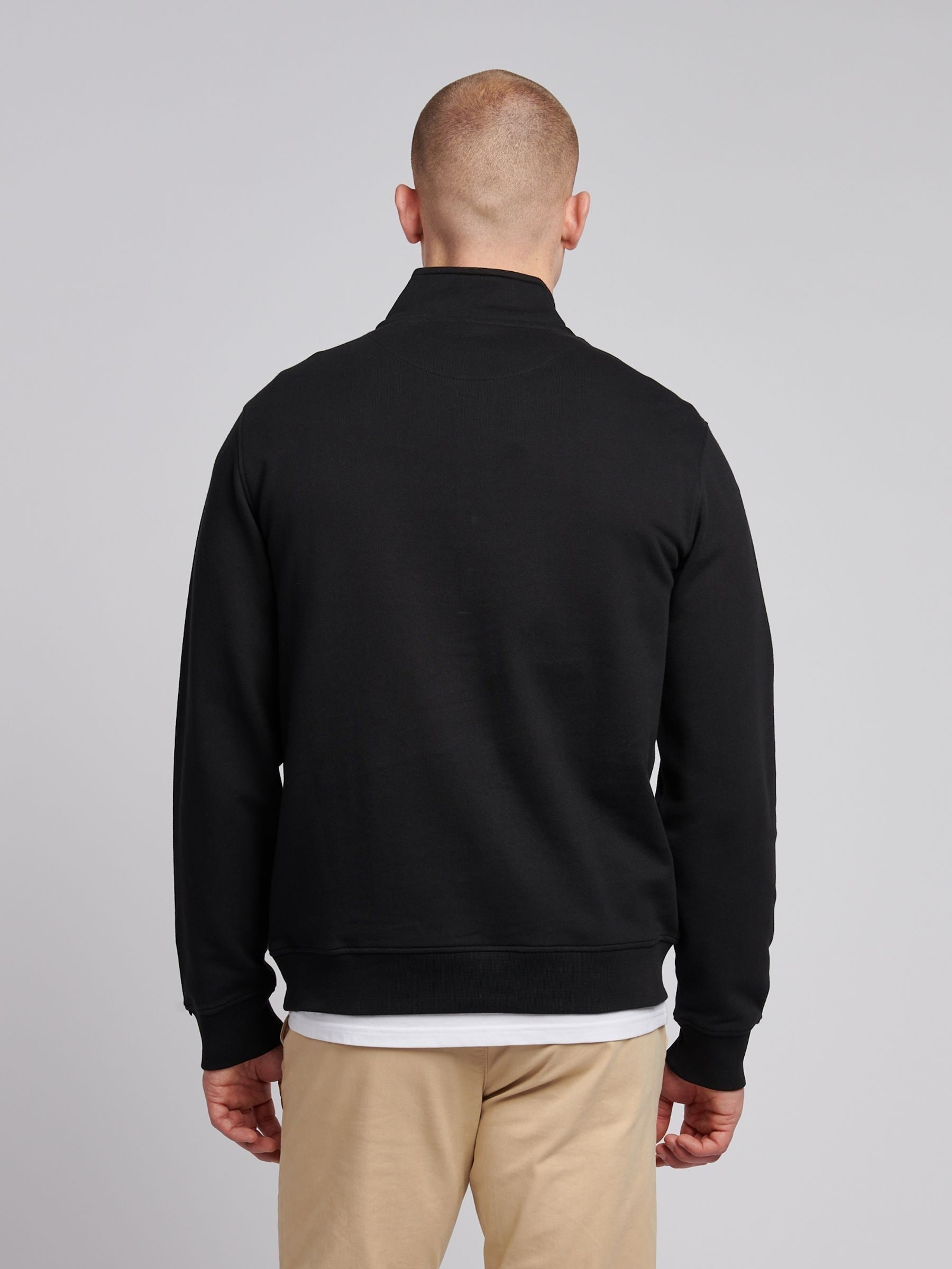 Buy U.S. Polo Assn. Black Mens Classic Fit Quarter Zip Sweatshirt