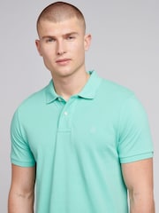 U.S. Polo Assn. Blue Mens Pique 100% Cotton Polo Shirt - Image 2 of 7