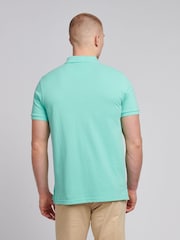 U.S. Polo Assn. Blue Mens Pique 100% Cotton Polo Shirt - Image 4 of 7