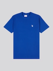 синее небо - U.S. Polo Assn. Mens Regular Fit Double Horsemen 100% Cotton T-Shirt - Image 2 of 4