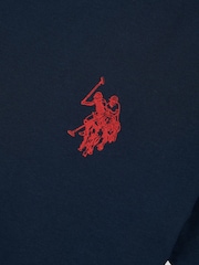 U.S. Polo Assn. Blue Mens Large Double Horsemen 100% Cotton T-Shirt - Image 3 of 4