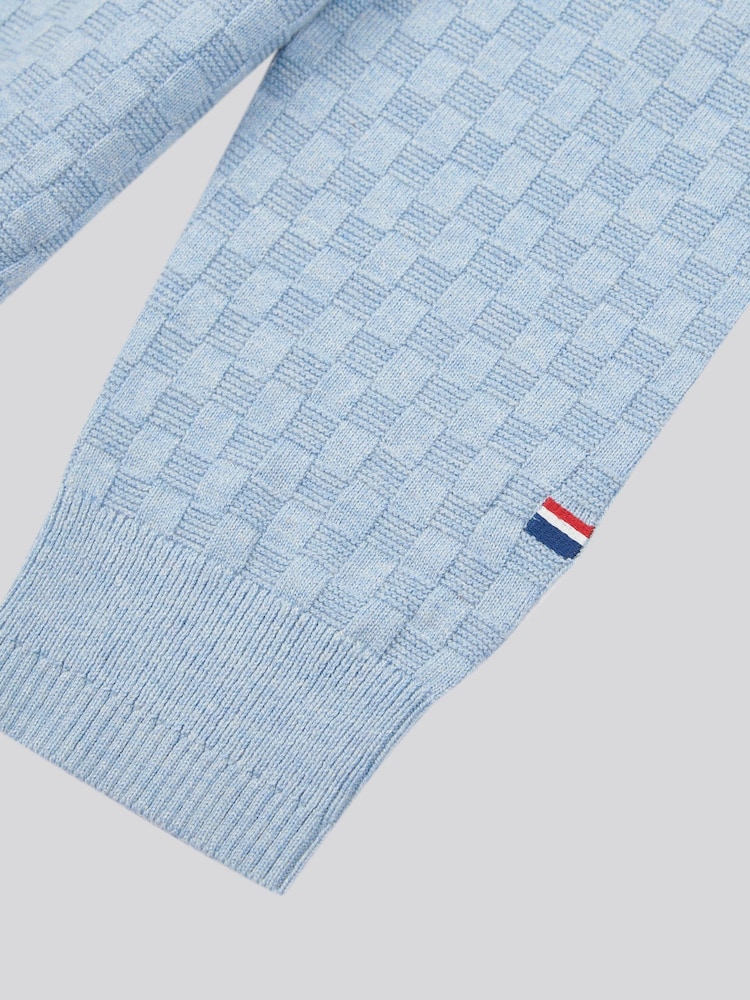 modra - U.S. Polo Assn. Mens Checkerboard širok visok ovratnik; s širokim visokim ovratnikom 1/4 Pleteni pulover z zadrgo - Slika 8 iz 8 modra - U.S. Polo Assn. Mens Checkerboard širok visok ovratnik; s širokim visokim ovratnikom 1/4 Pleteni pulover z zadrgo - Slika 8 iz 8