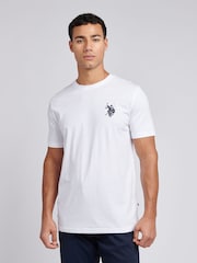 U.S. Polo Assn. White Mens Large Double Horsemen 100% Cotton T-Shirt - Image 1 of 10