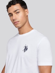U.S. Polo Assn. White Mens Large Double Horsemen 100% Cotton T-Shirt - Image 2 of 10