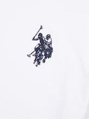 U.S. Polo Assn. White Mens Large Double Horsemen 100% Cotton T-Shirt - Image 9 of 10