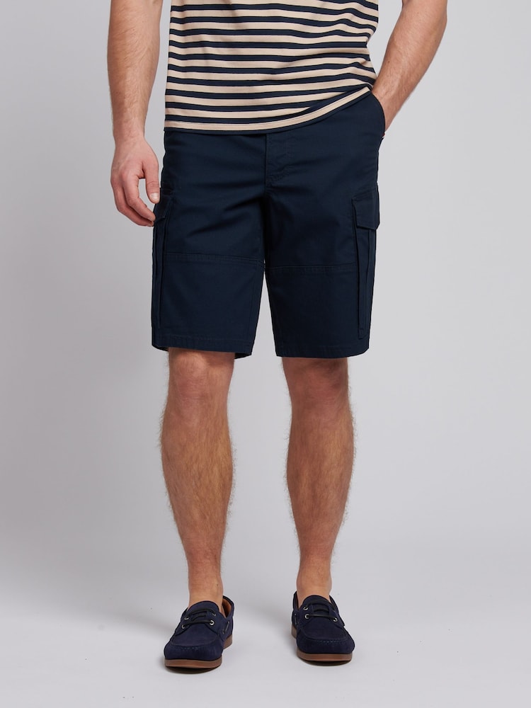 U.S. Polo Assn. Blue Mens Dobby Weave Cargo Shorts - Image 1 of 7 U.S. Polo Assn. Blue Mens Dobby Weave Cargo Shorts - Image 1 of 7