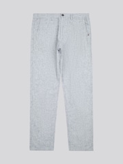 U.S. Polo Assn. Blue Mens Linen Blend Yarn Dyed Woven Trousers - Image 7 of 9
