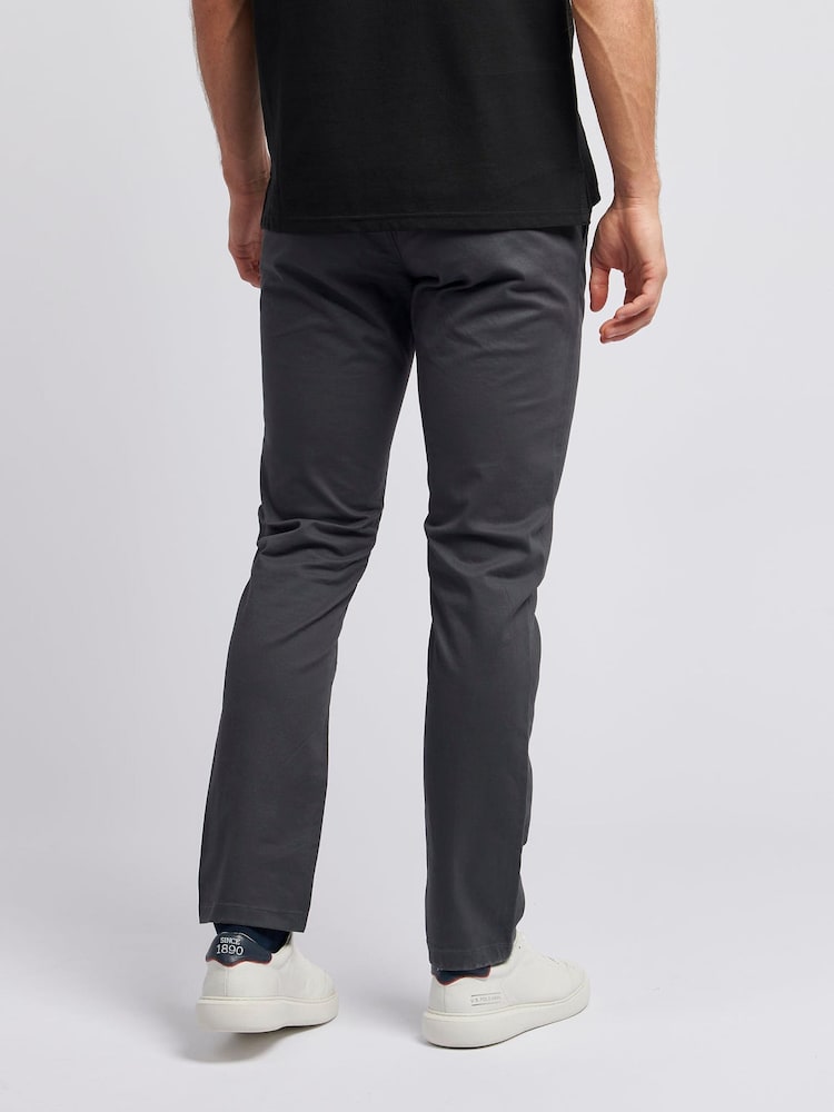 U.S. Polo Assn. Light Grey Mens Classic Chinos Trousers - Image 2 of 8
