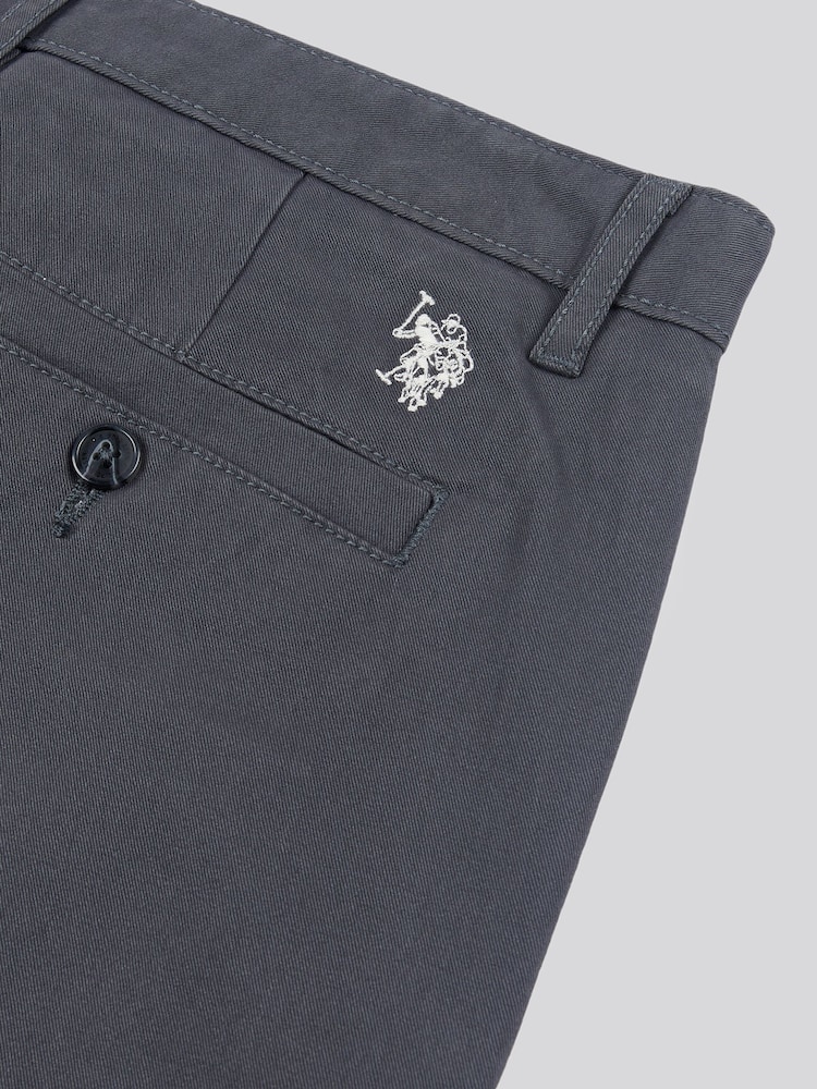 U.S. Polo Assn. Light Grey Mens Classic Chinos Trousers - Image 8 of 8